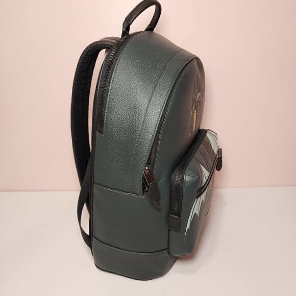 NWT Disney X Coach CC043 West Backpack Maleficent Dragon Motif Villains - Picture 3 of 9